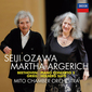 マルタ・アルゲリッチ（Martha Argerich）、小澤征爾『ベートーヴェン：ピアノ協奏曲第2番、モーツァルト：ディヴェルティメントK136～第1楽章、グリーグ：組曲《ホルベアの時代から》』再び実現した夢の共演を完全収録