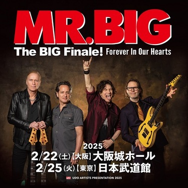 在庫処分 激安 MR.BIGが再び来日! フェアウェルツアー最終公演を日本で開催 ミュージシャン