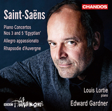 ルイ・ロルティ（Louis Lortie） 、 エドワード・ガードナー（Edward Gardner） 『サン= サーンス : ピアノ協奏曲全集Vol.2』類まれなる2つの才能を融合した演奏が聴き手を虜にする