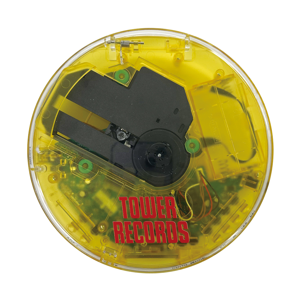 タワレコカラーの〈スケルトン〉ポータブルCDプレーヤーが新登場