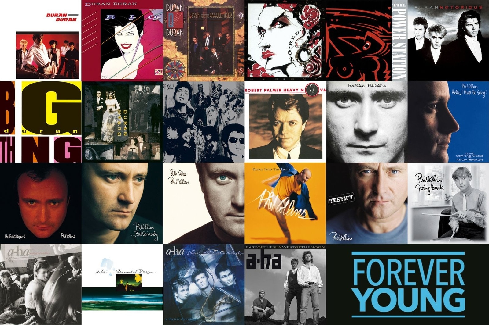 80年代洋楽スターの輝き――デュラン・デュラン、a-ha、フィル・コリンズ
