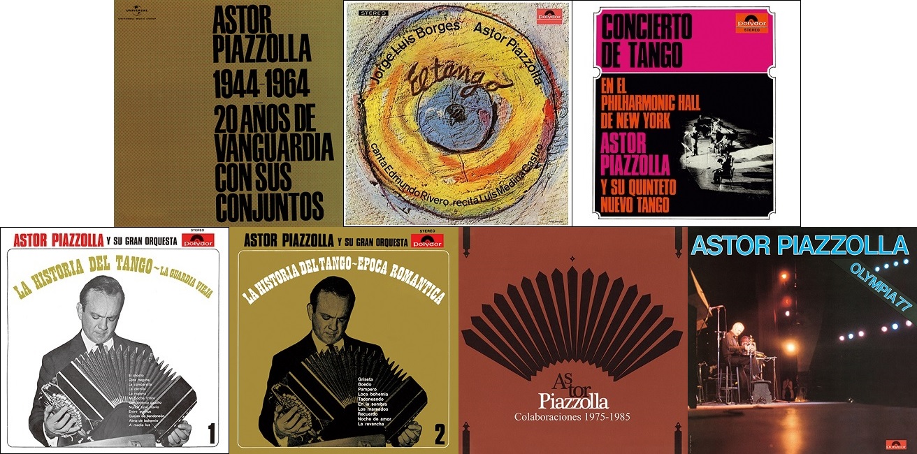 アストル・ピアソラ（Astor Piazzolla）、世界初CD化音源を含む