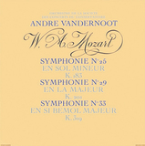 アンドレ・ヴァンデルノート（André Vandernoot）『モーツァルト：交響曲集』これぞモーツァルトの神髄。珠玉の第25、29、33番が初CD化