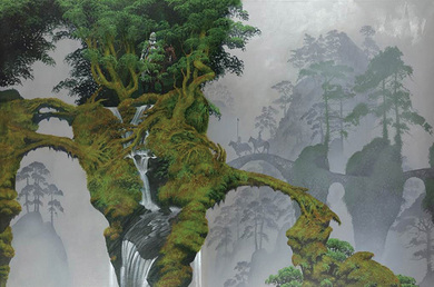 アナログLP○日本盤】グリーンスレイド ジャケ絵ロジャー・ディーン