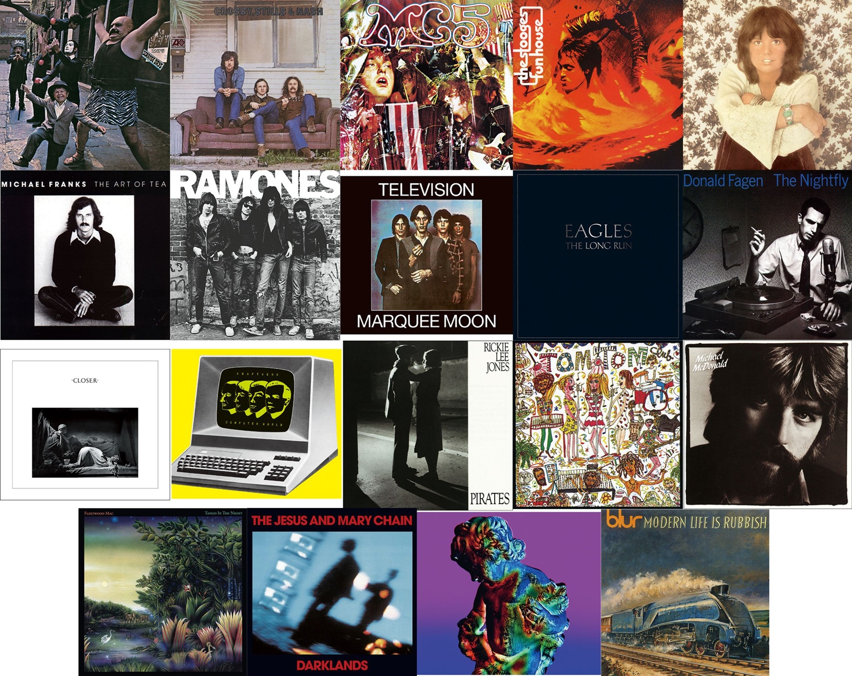 ドナルド・フェイゲン、ジョイ・ディヴィジョン、クラフトワーク